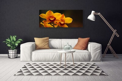Tableaux sur toile Fleurs floral jaune