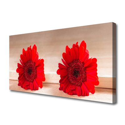 Tableaux sur toile Fleurs floral rouge