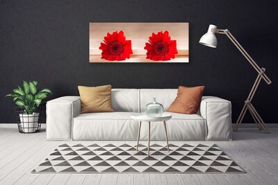 Tableaux sur toile Fleurs floral rouge