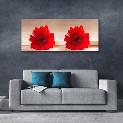 Tableaux sur toile Fleurs floral rouge