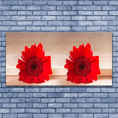 Tableaux sur toile Fleurs floral rouge