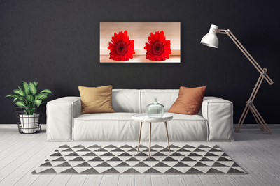 Tableaux sur toile Fleurs floral rouge