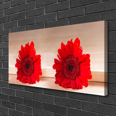 Tableaux sur toile Fleurs floral rouge