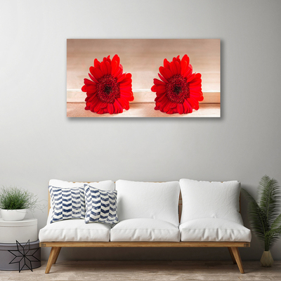 Tableaux sur toile Fleurs floral rouge