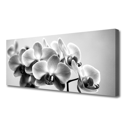 Tableaux sur toile Fleurs floral gris