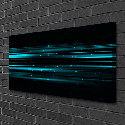 Tableaux sur toile Abstrait art bleu noir