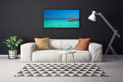 Tableaux sur toile Mer paysage bleu