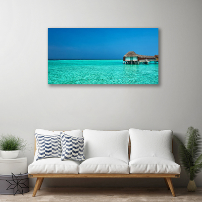 Tableaux sur toile Mer paysage bleu