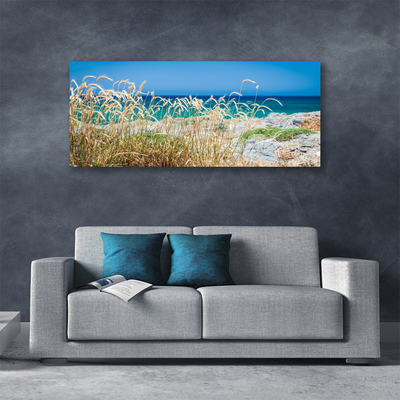 Tableaux sur toile Plage paysage brun