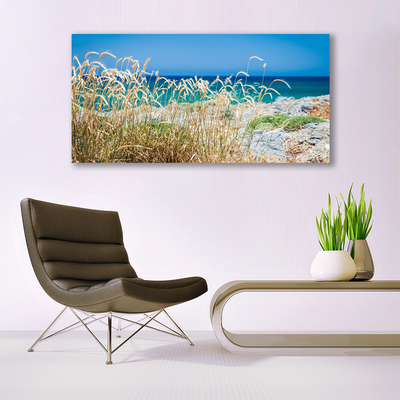 Tableaux sur toile Plage paysage brun