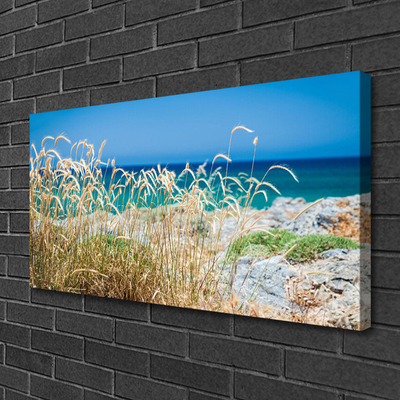 Tableaux sur toile Plage paysage brun