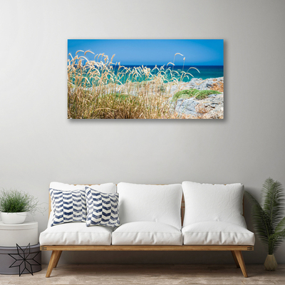 Tableaux sur toile Plage paysage brun