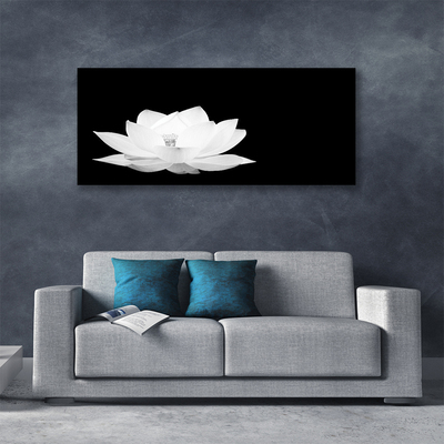 Tableaux sur toile Fleur floral blanc