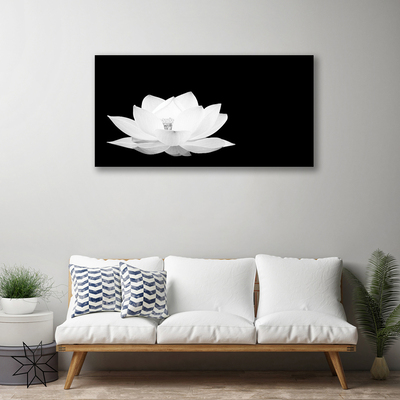 Tableaux sur toile Fleur floral blanc