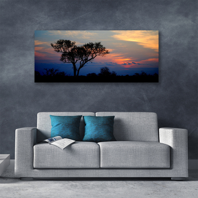 Tableaux sur toile Arbre nature noir