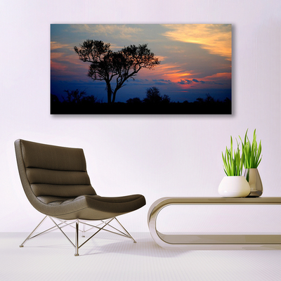 Tableaux sur toile Arbre nature noir