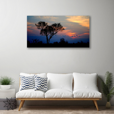 Tableaux sur toile Arbre nature noir