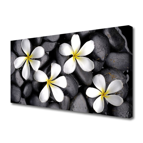 Tableaux sur toile Fleurs floral blanc