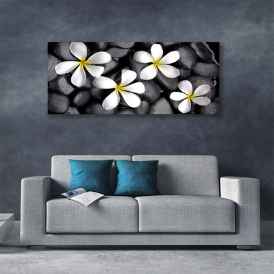 Tableaux sur toile Fleurs floral blanc