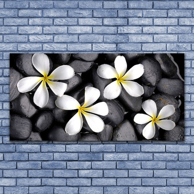 Tableaux sur toile Fleurs floral blanc