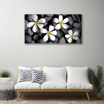 Tableaux sur toile Fleurs floral blanc