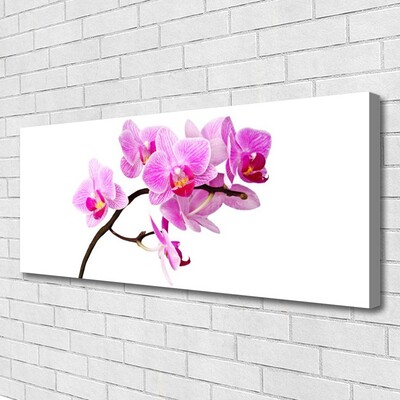 Tableaux sur toile Fleurs floral rose brun