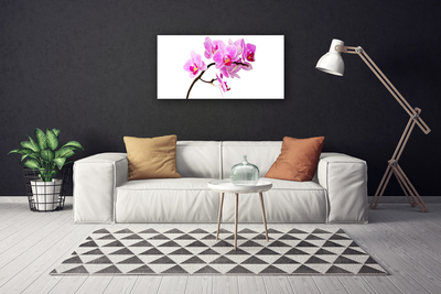 Tableaux sur toile Fleurs floral rose brun