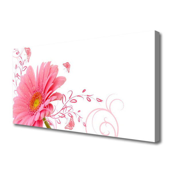 Tableaux sur toile Fleur floral rose
