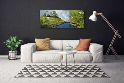 Tableaux sur toile Lac nature bleu