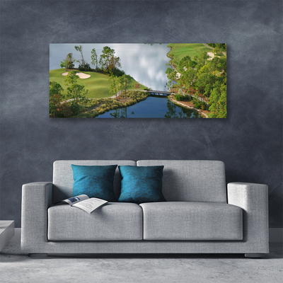 Tableaux sur toile Lac nature bleu