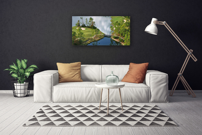 Tableaux sur toile Lac nature bleu