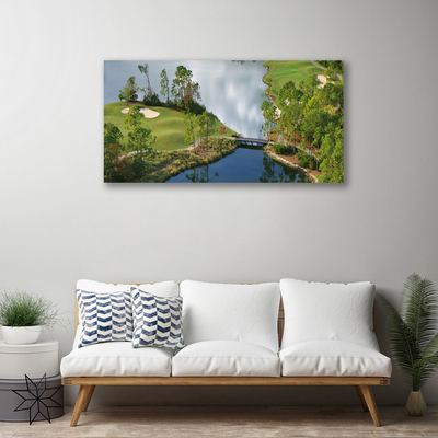 Tableaux sur toile Lac nature bleu