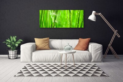 Tableaux sur toile Herbe floral vert