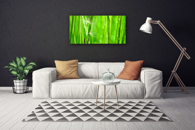 Tableaux sur toile Herbe floral vert