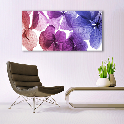 Tableaux sur toile Fleurs floral rose violet