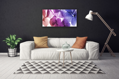 Tableaux sur toile Fleurs floral rose violet