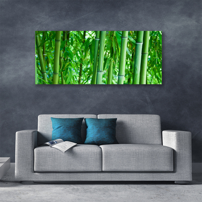 Tableaux sur toile Bambou tige floral vert