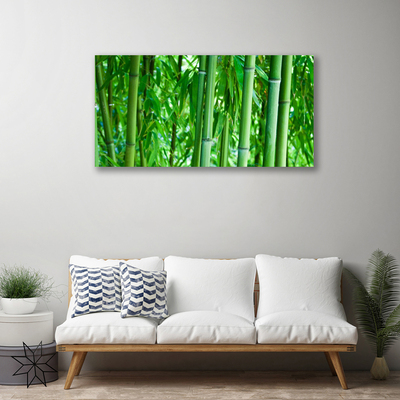 Tableaux sur toile Bambou tige floral vert