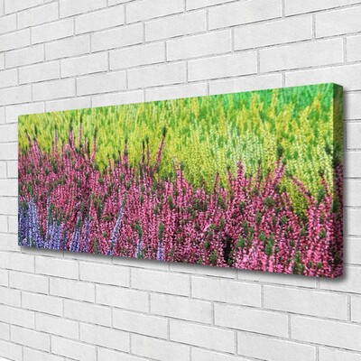 Tableaux sur toile Fleur floral violet rouge vert