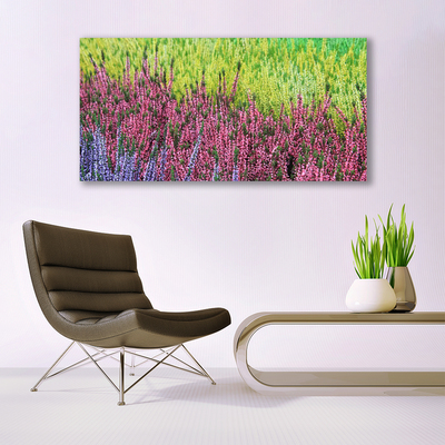 Tableaux sur toile Fleur floral violet rouge vert