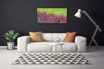 Tableaux sur toile Fleur floral violet rouge vert