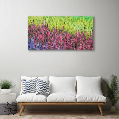 Tableaux sur toile Fleur floral violet rouge vert