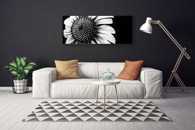 Tableaux sur toile Fleur floral gris