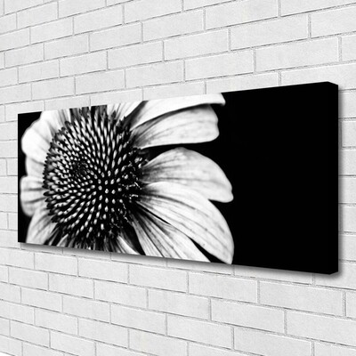 Tableaux sur toile Fleur floral gris