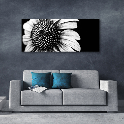 Tableaux sur toile Fleur floral gris