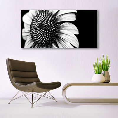 Tableaux sur toile Fleur floral gris