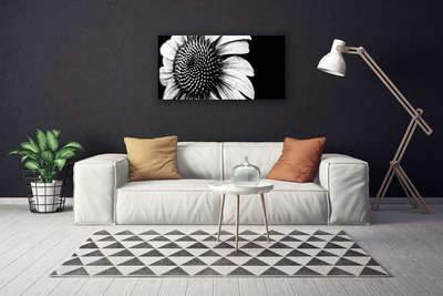 Tableaux sur toile Fleur floral gris