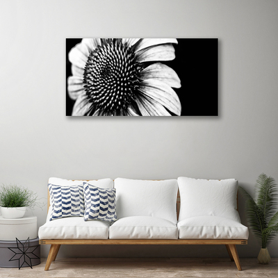 Tableaux sur toile Fleur floral gris