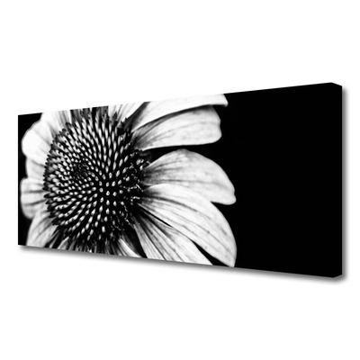 Tableaux sur toile Fleur floral gris