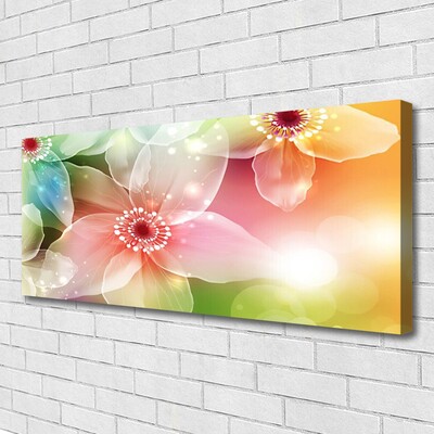 Tableaux sur toile Fleurs art multicolore